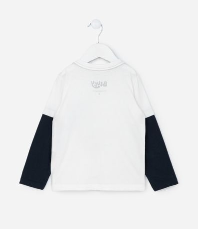 Remera Infantil con Pequeño Bolsillo y Estampa Bluey - Talle 2 a 6 años 2