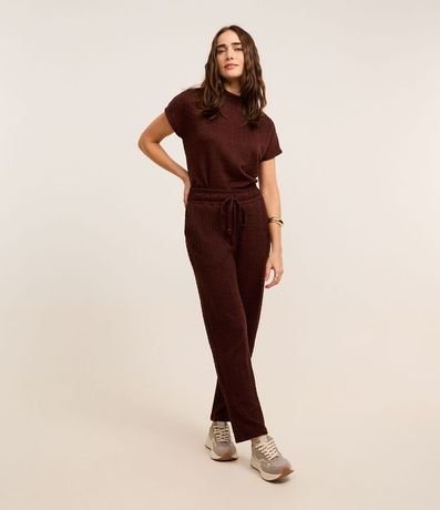 Blusa Texturizada con Cuello alto y Manga corta 2