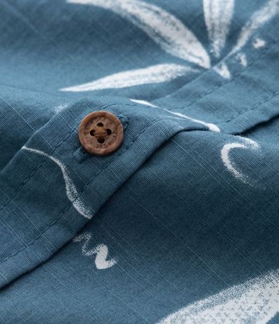 Camisa Infantil en Franela con Estampa Tropical - Talle 5 a 14 años 4