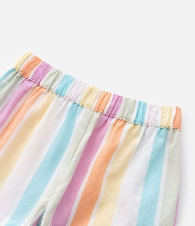 Conjunto Infantil de Rayas con Aplicaciones de Ganchillo en la Blusa  - Talle 1 a 5 años 9