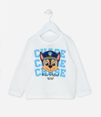 Remera Infantil con Estampa Chase Paw Patrol - Talle 2 a 6 años