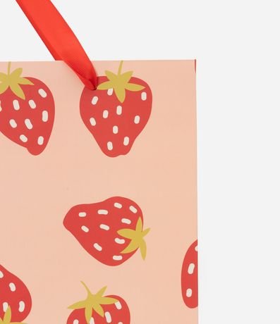 Bolsa de Regalo Mediana con Estampa Frutillas 2