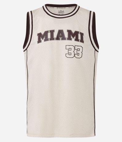 Musculosa Deportiva de Baloncesto con Tecnologia Dry y Estampa Lettering Miami 8