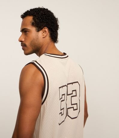 Musculosa Deportiva de Baloncesto con Tecnologia Dry y Estampa Lettering Miami 3