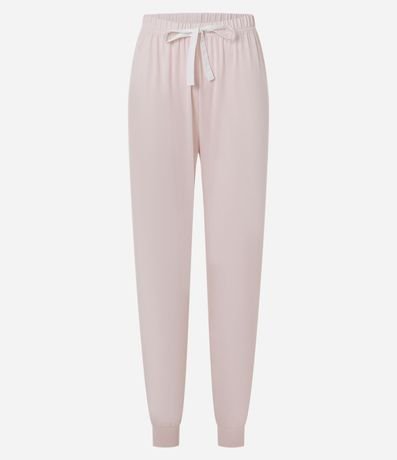 Pantalón de Pijama en Peach Touch con Puño Ajustado 4