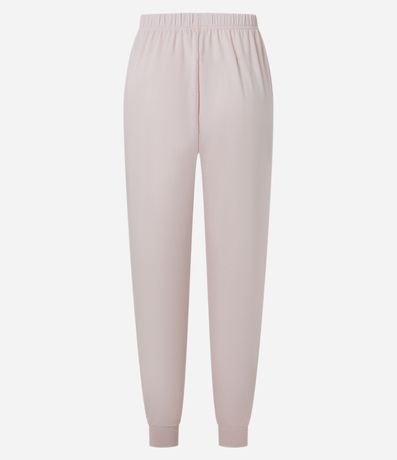 Pantalón de Pijama en Peach Touch con Puño Ajustado 5