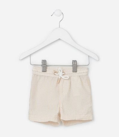 Bermuda Infantil Rayada y con Pequeño Bolsillo - Talle 0 a 18 meses 2