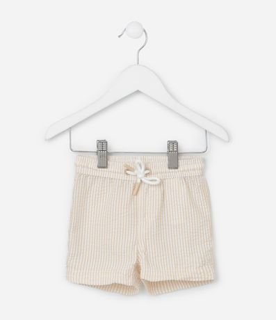 Bermuda Infantil Rayada y con Pequeño Bolsillo - Talle 0 a 18 meses 3