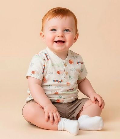 Conjunto Infantil con Estampa Animalitos - Talle 0 a 18 meses 1