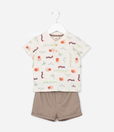 Conjunto Infantil con Estampa Animalitos - Talle 0 a 18 meses 2