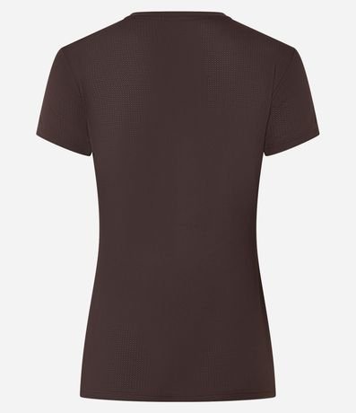 Remera Deportiva en Microfibra Texturizada con Estampa Sunday Coffee 7