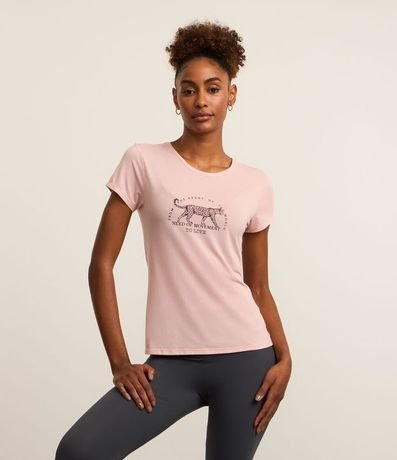 Remera Deportiva de Microfibra con Estampado de Jaguar Need of Movement 2
