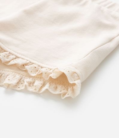 Short Infantil con Volados y Lazo - Talle 0 a 18 meses 5