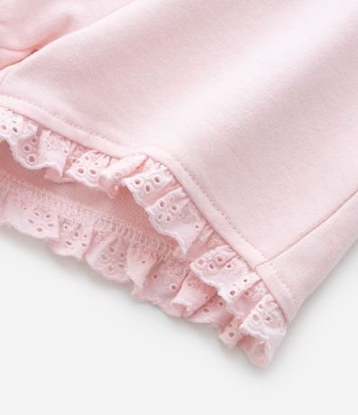 Short Infantil con Volados y Lazo - Talle 0 a 18 meses 4