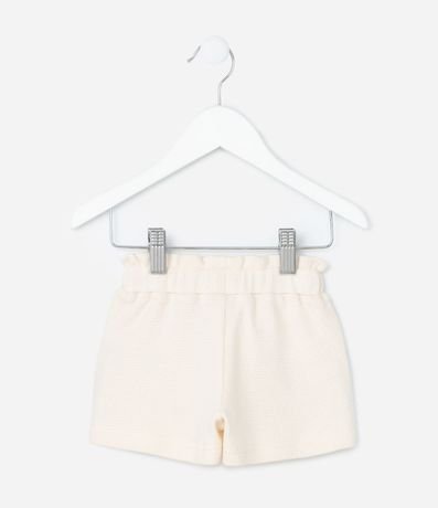 Bermuda Infantil con Lazo en la Cintura Texturizado - Talle 0 a 18 Meses 3