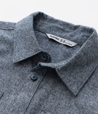 Camisa Infantil Franela con Bolsillos 5