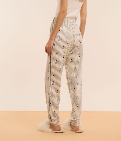 Pantalón de Pijama con Estampa Snoopy y Puños Ajustados 3