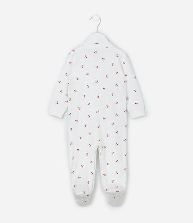 Mono Infantil en Suedine con Estampa de Cereza - Talle RN a 18 Meses 4
