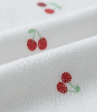 Mono Infantil en Suedine con Estampa de Cereza - Talle RN a 18 Meses 5