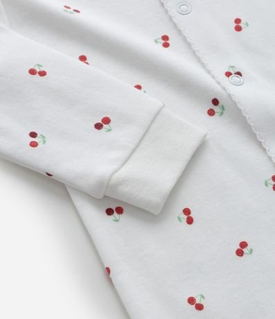 Mono Infantil en Suedine con Estampa de Cereza - Talle RN a 18 Meses 6