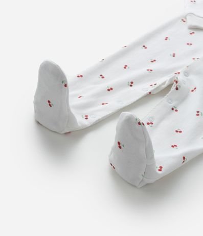 Mono Infantil en Suedine con Estampa de Cereza - Talle RN a 18 Meses 7