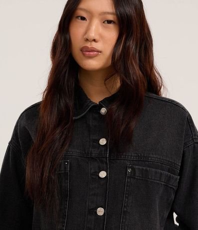 Camisa Jeans con Recortes y Bolsillos Grandes 4