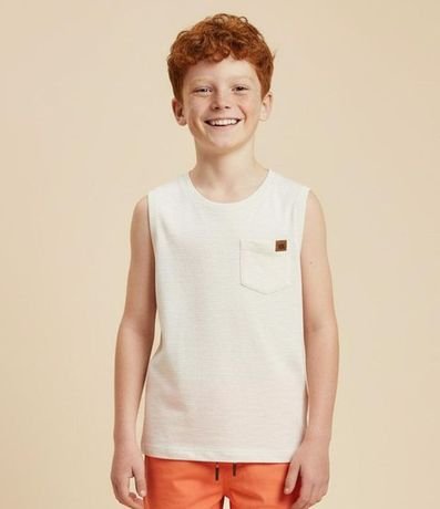 Musculosa Infantil en Flamé con Bolsillo - Talle 5 a 14 años