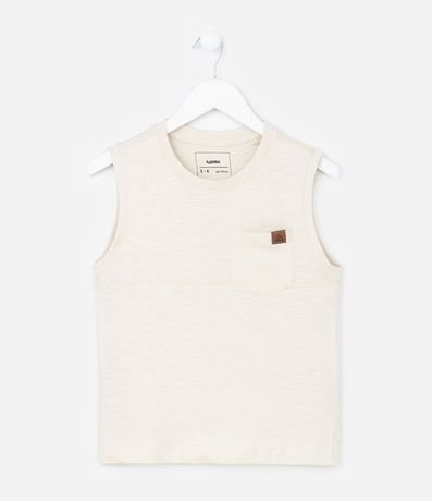 Musculosa Infantil en Flamé con Bolsillo - Talle 5 a 14 años 2