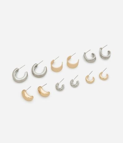 Kit 06 Caravanas Argollas con Formas Diversas 1