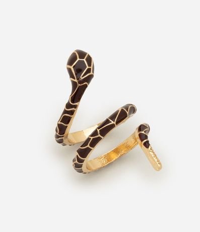 Maxi Anillo en Forma de Serpiente Esmaltada 2