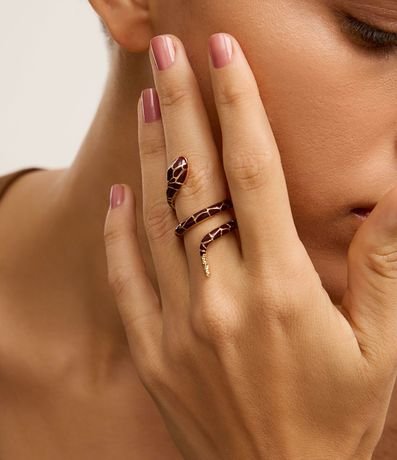 Maxi Anillo en Forma de Serpiente Esmaltada 4