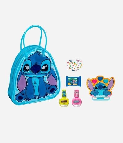Kit Bolso Stitch 02 Esmaltes + Lip Balm + Trio Sombras + Stickers