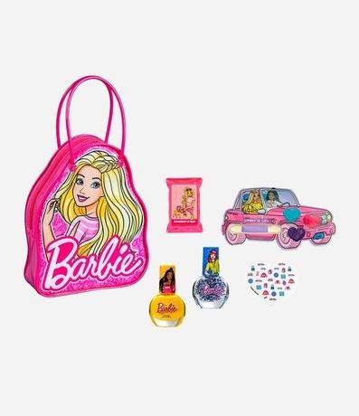 Kit Bolso Barbie 02 Esmaltes + Lip Balm + Trio Sombras + Stickers