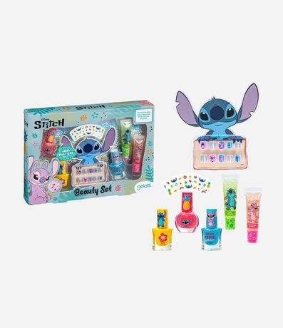 Set Stitch 03 Esmaltes + 2 Brillos Labiales + Uñas postizas + Stickers