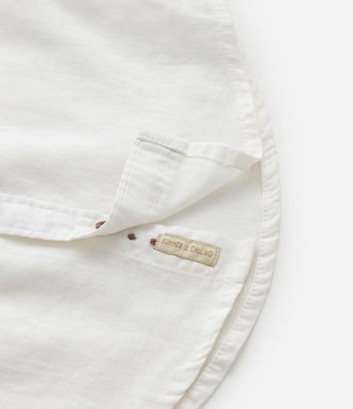 Camisa Infantil en Lino y Algodón con Pequeño Bolsillo - Talle 1 a 6 años 5