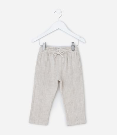 Pantalón Infantil con Lino y Cintura Elástica - Talle 1 a 6 años 1