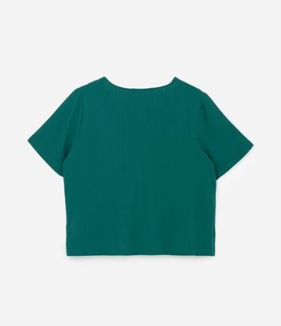 Blusa en Viscosa con Escote en V Curve & Plus Size 4