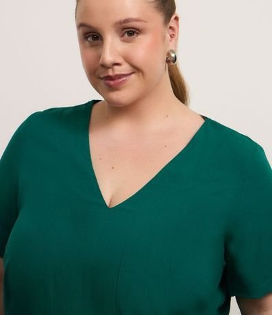Blusa en Viscosa con Escote en V Curve & Plus Size 2