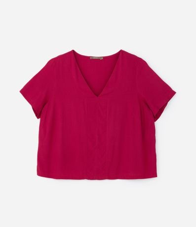 Blusa en Viscosa con Escote en V Curve & Plus Size 3