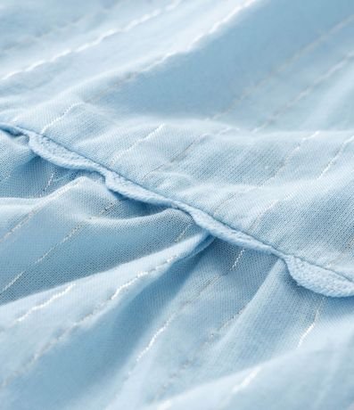 Vestido Infantil en Viscosa con Hilos Metalizados y Volados - Talle 1 a 5 años 4