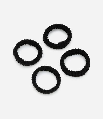 Kit 04 Elástico para el Pelo Larguitas y Texturizadas