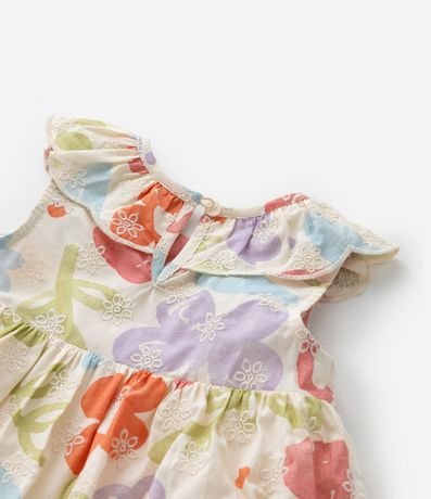 Vestido Infantil en Tricolina con Volados y Bombacha - Talle 3 a 18 meses 7