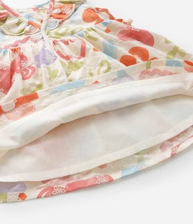 Vestido Infantil en Tricolina con Volados y Bombacha - Talle 3 a 18 meses 8