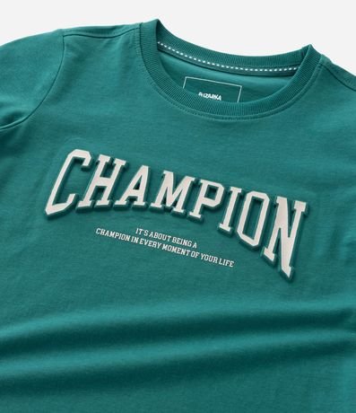Remera Infantil con Estampa Relieve Champion - Talle 5 a 14 años 5
