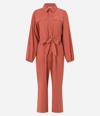 Mono Sastré en Viscolino con Botones y Cinturón de Tejido 5