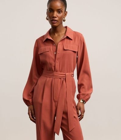 Mono Sastré en Viscolino con Botones y Cinturón de Tejido