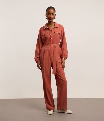 Mono Sastré en Viscolino con Botones y Cinturón de Tejido 2