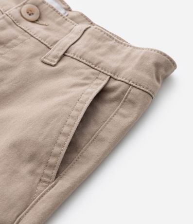 Bermuda Infantil en Sarga con Bolsillo Cuchillo - Talle 1 a 6 años 6