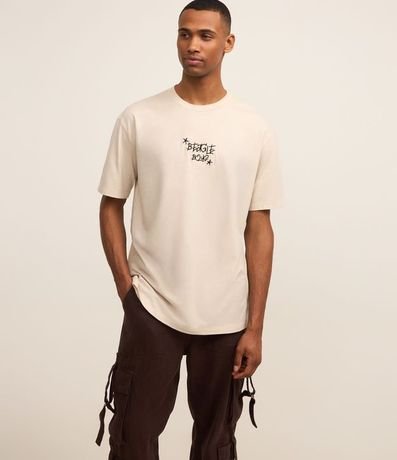 Pantalón Recto Loose en Sarga con Hebillas y Bolsillos Cargo 3