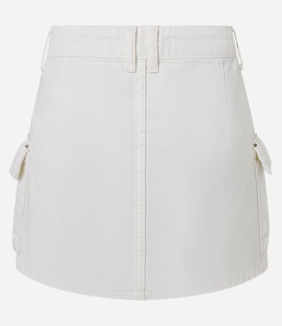 Pollera Cargo en Sarga con Bolsillos Laterales 6